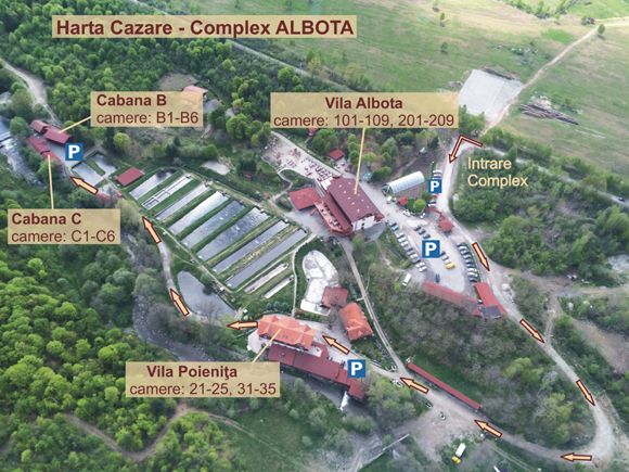 harta cazare Albota